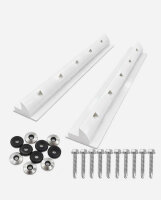 enjoy solar&reg; ABS Solarmodul Haltespoiler Schiene 680mm Wei&szlig; | inkl. Schrauben und Muttern  - (0% Mwst)