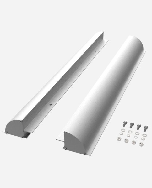 enjoysolar® Aluminium Solarmodul Halterung mit vorgebohrten Löchern für Wohnmobil 770mm Silber