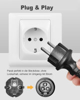 enjoy solar&reg; 3m; 3*1,5mm&sup2; Mikrowechselrichter Netz Anschlusskabel Betteri&reg; BC01 auf Schuko