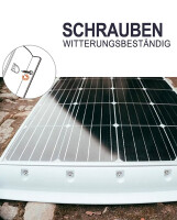 enjoy solar&reg; ABS Solarmodul Haltespoiler Halterung 550mm, 680mm Wei&szlig;/Schwarz - (0% MwSt)