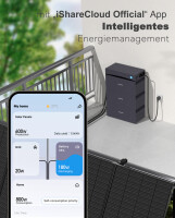 Sunshare&reg; Glory Balkonkraftwerke - Hybrid-Wechselrichter mit 2,0kWh Solarstromspeicher (Semi-Solid-Lithiumbatterie)  + Adapter Kabel (0,5m, 1Paar) - (0% Mwst)