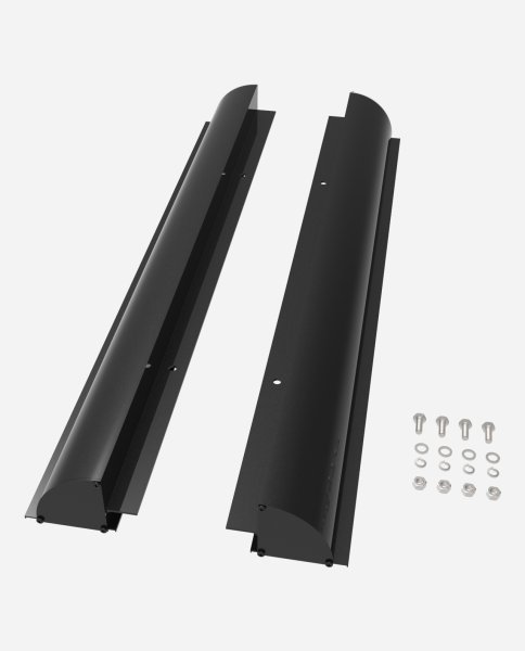 enjoysolar® Aluminium Solarmodul Halterung mit vorgebohrten Löchern für Wohnmobil 770mm Schwarz  - (0% MwSt)