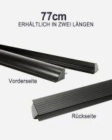 enjoysolar® Aluminium Solarmodul Halterung mit vorgebohrten Löchern für Wohnmobil 770mm Schwarz  - (0% MwSt)