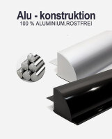 enjoysolar® Aluminium Solarmodul Halterung mit vorgebohrten Löchern für Wohnmobil 770mm (Silber/Schwarz)    - (0% MwSt)