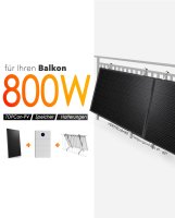 800W Balkonkraftwerk mit 1,92kWh Speicher | Solavita 450W...