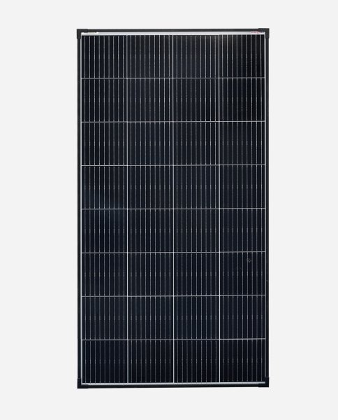 enjoy solar® Monokristallines Solarmodul 180W 12V (Schwarzer Rahmen) Perc Tech NEU