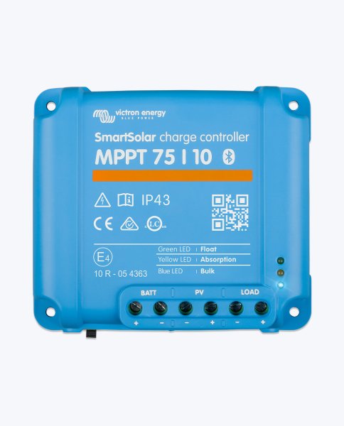 Victron SmartSolar MPPT 75/10 – Solarladeregler 10A, 12/24VDC mit integriertem Bluetooth - 0% MwSt
