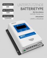 EPEVER® DuoRacer Serie | Laderegler MPPT Duo Batterie DR3210N + WIFI-Adapter - (0% MwSt.)