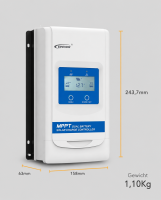 EPEVER® DuoRacer Serie | Laderegler MPPT Duo Batterie DR3210N + WIFI-Adapter - (0% MwSt.)