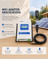 EPEVER® DuoRacer Serie | Laderegler MPPT Duo Batterie DR3210N + WIFI-Adapter - (0% MwSt.)