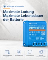 Victron SmartSolar MPPT 75/15 – Solarladeregler 15A, 12/24VDC mit integriertem Bluetooth