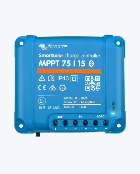 Victron SmartSolar MPPT 75/15 – Solarladeregler 15A, 12/24VDC mit integriertem Bluetooth - (0% MwSt)