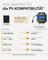 APsystems® EZ1D 1800W Microinverter with Betteri® Connector + 5m Connection Cable – Includes Integrated Wi-Fi & Bluetooth for Balcony Solar Systems - Very good condition