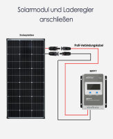 enjoysolar&reg; Profi Solarkabel 4mm&sup2; mit Solarsteckern f&uuml;r Solarpanel und Laderegler