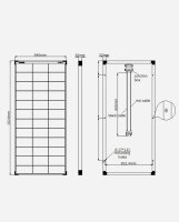 enjoysolar&reg; Monocrystalline Full Black Solar Panel 100W 12V