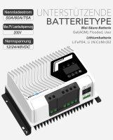 EPEVER&reg;MPPT Laderegler IT5420NC G3 , 50A, 200V, 12V/24V/48VDC
