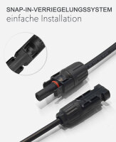 enjoy solar&reg; Solar Stecker 4Fach mit 40cm Kabelverl&auml;ngerung