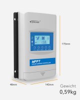 EPEVER®XTRA N G3 MPPT Solar  charge controller, 10A,100V