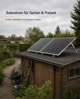 enjoysolar® Master aluminum bracket with adjustable angle of inclination 10° -30° (including all nuts and bolts)