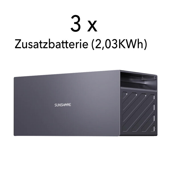 3 x Zusatzbatterie 2,03KWh