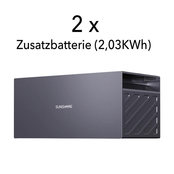2 x Zusatzbatterie 2,03KWh